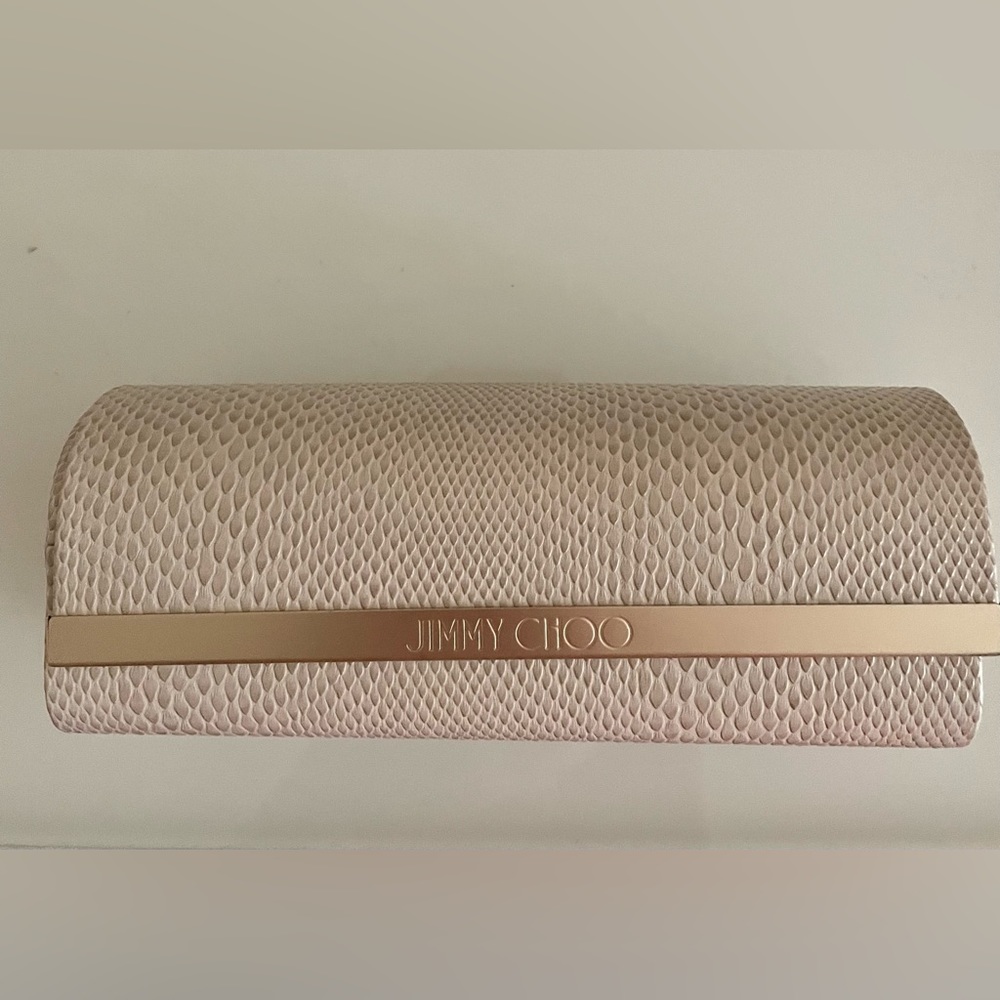 Jimmy Choo Alexis Stainless Steel Butterfly Sunglasses/ Rose  Gold Mirror.